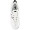 New Balance Men’s Burnx5 Lacrosse Cleats(White/Black/Grey)