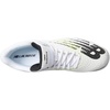 New Balance Men’s Rush V3 Mid Lacrosse Shoe(White/Bleached Lime Glow)