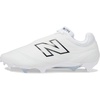 New Balance Unisex-Adult Burnx4Lacrosse Shoe(White/Grey Matter)