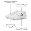 New Balance Unisex-Adult Burnx4Lacrosse Shoe(White/Grey Matter)
