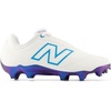 New Balance womens Burnx4(White/Black/Spice Blue)