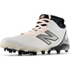 New Balance Men’s Freezelx V5 Lacrosse Shoes(White/Black/Hot Mango)