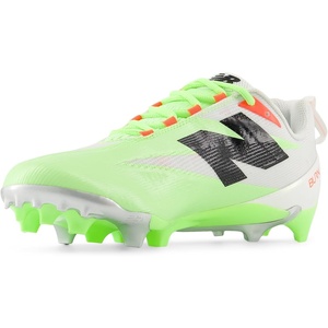 New Balance Men’s Burnx5 Lacrosse Cleats(White/Mint Flash/Urgent Red)