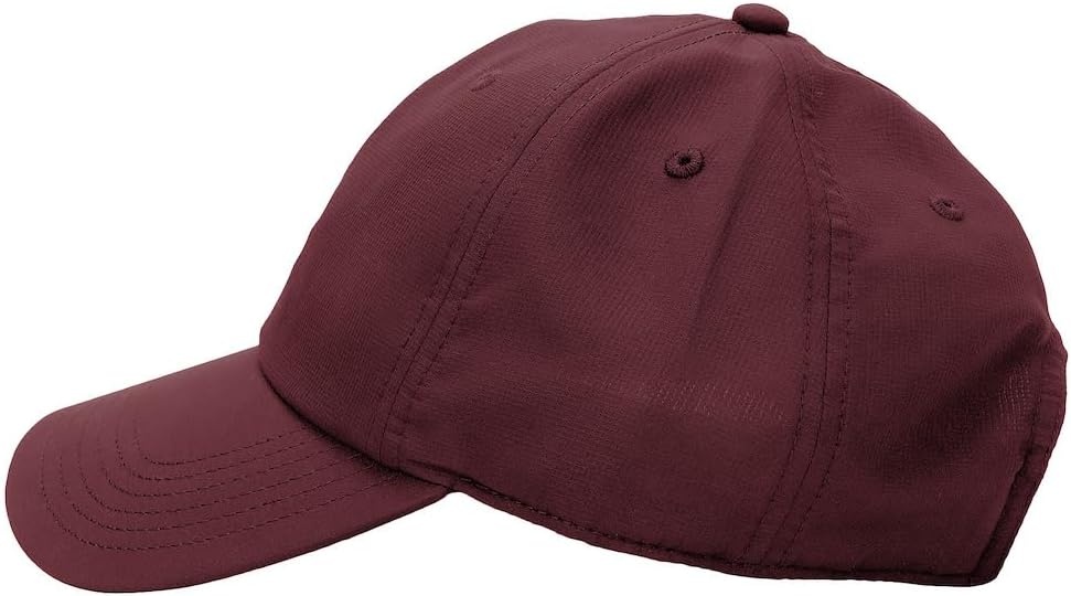 image:imageNew Balance Adult Unisex 6 Panel Lightweight Adustable Performance Workout Gym Running HatMaroon