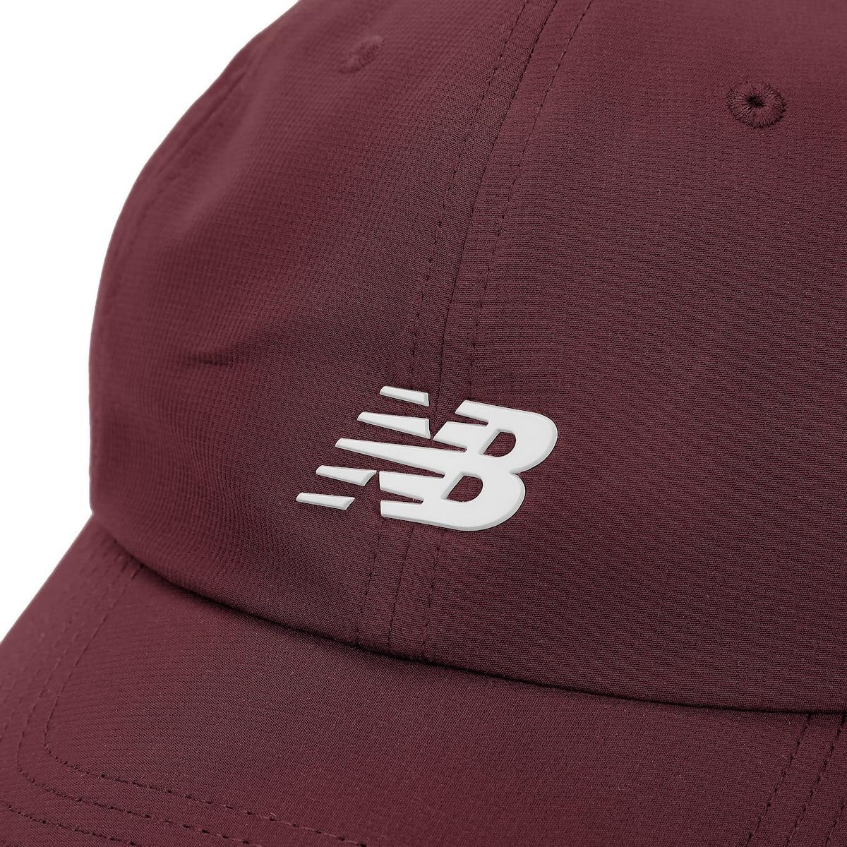 image:imageNew Balance Adult Unisex 6 Panel Lightweight Adustable Performance Workout Gym Running HatMaroon
