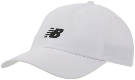 image:imageNew Balance Adult Unisex 6 Panel Lightweight Adustable Performance Workout Gym Running HatNatural White