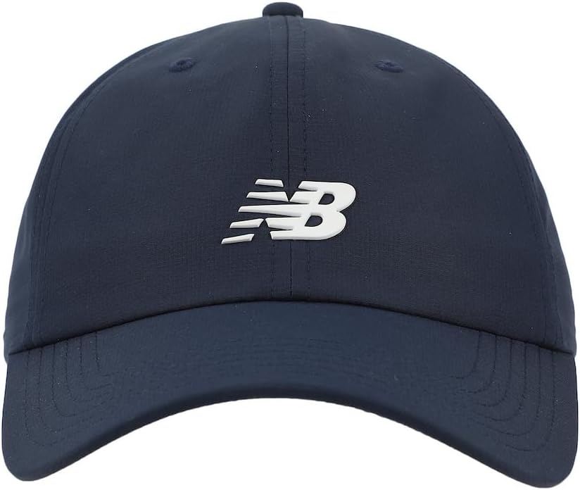 image:imageNew Balance Adult Unisex 6 Panel Lightweight Adustable Performance Workout Gym Running HatNavy