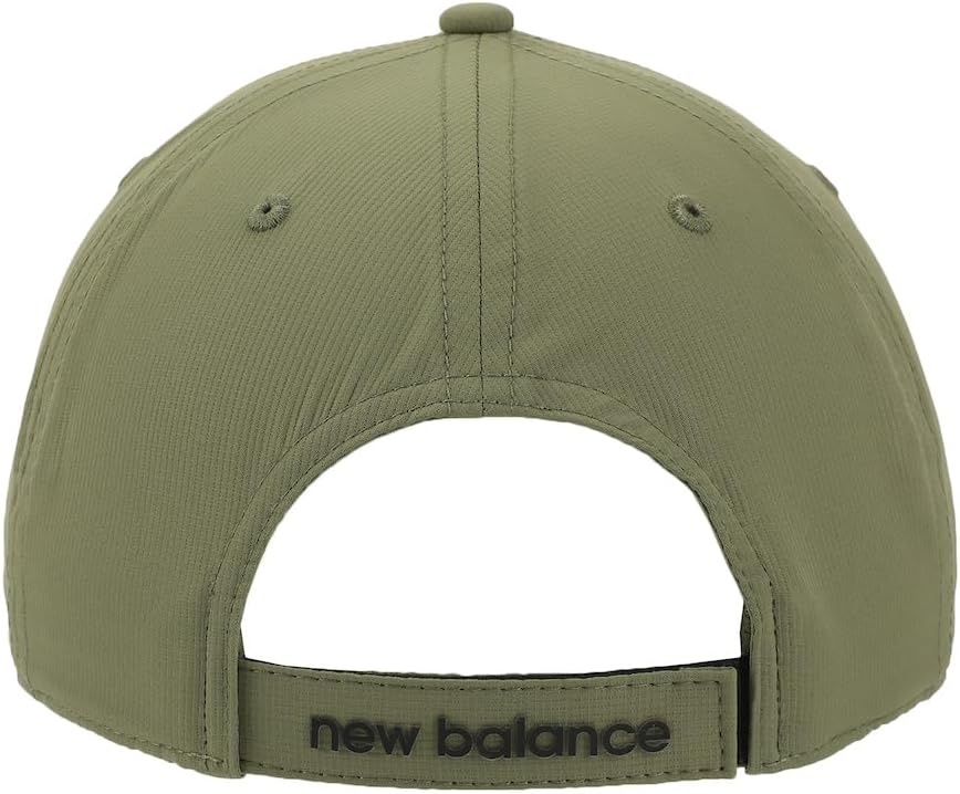 image:imageNew Balance Adult Unisex 6 Panel Lightweight Adustable Performance Workout Gym Running HatOlive
