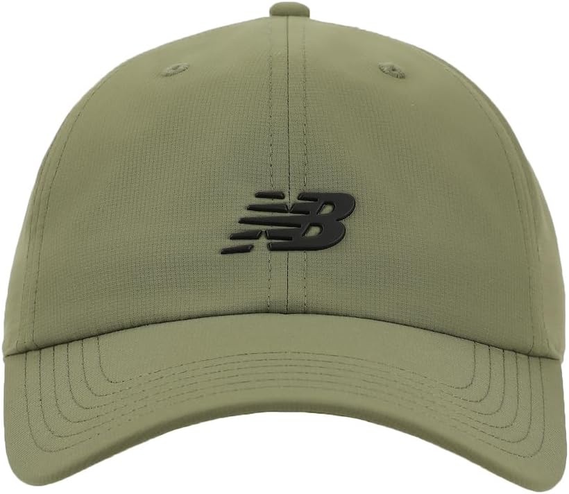 image:imageNew Balance Adult Unisex 6 Panel Lightweight Adustable Performance Workout Gym Running HatOlive