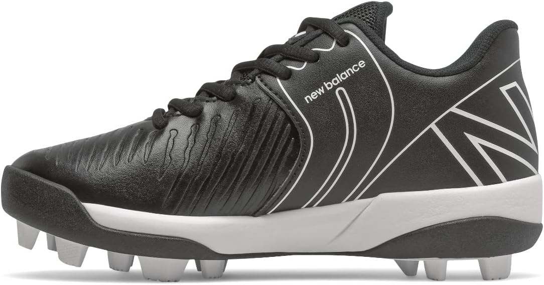 image:imageNew Balance Kids 4040 V6 Molded Baseball ShoeBlackWhite