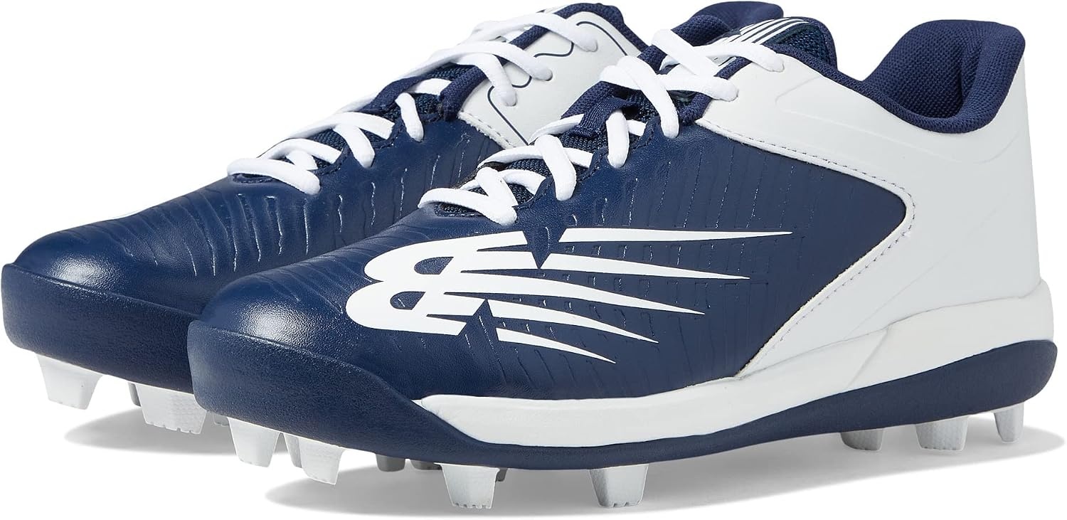 image:imageNew Balance Kids 4040 V6 Molded Baseball ShoeNavyWhite