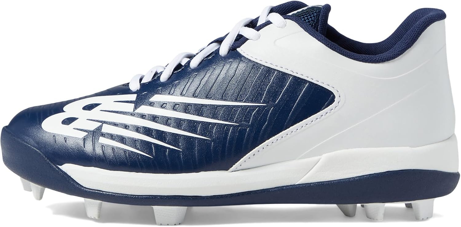 image:imageNew Balance Kids 4040 V6 Molded Baseball ShoeNavyWhite