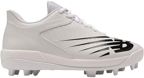 image:imageNew Balance Kids 4040 V6 Molded Baseball ShoeWhiteBlack