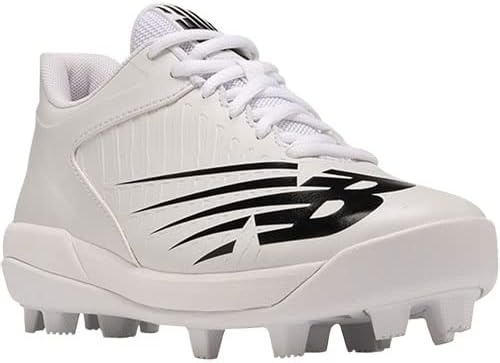 image:imageNew Balance Kids 4040 V6 Molded Baseball ShoeWhiteBlack