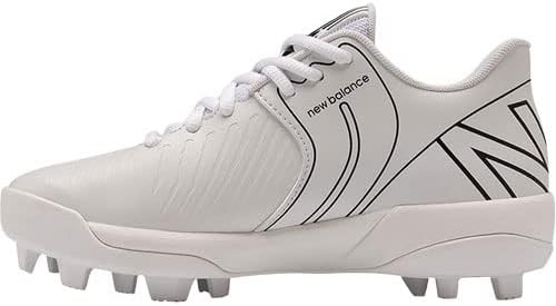 image:imageNew Balance Kids 4040 V6 Molded Baseball ShoeWhiteBlack