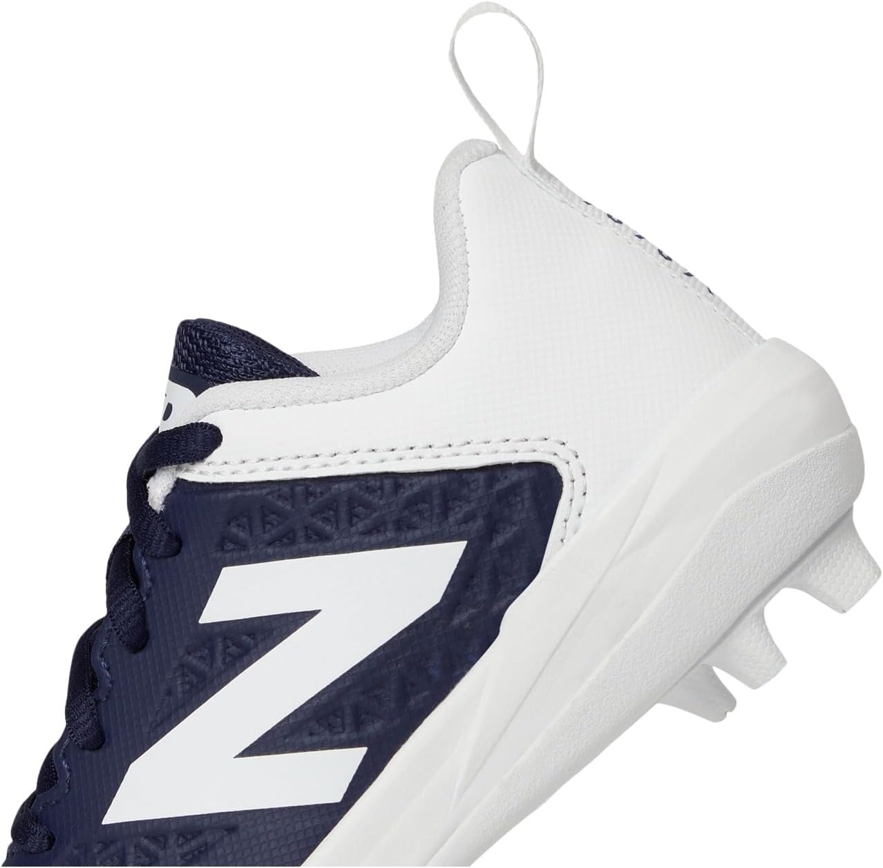image:imageNew Balance Kids 4040 V8 RubberMolded Baseball ShoeTeam NavyWhite
