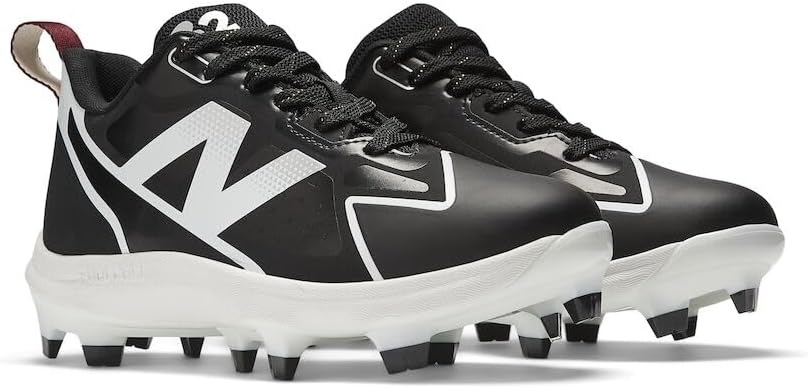 image:imageNew Balance Kids FuelCell Romero Duo V2 TPU Molded Baseball ShoesBlackWhiteMercury Red