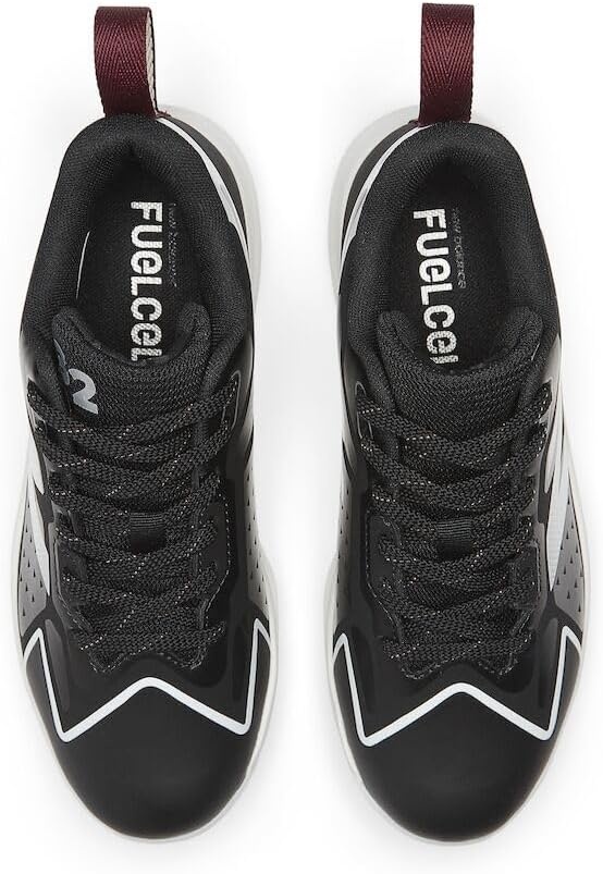 image:imageNew Balance Kids FuelCell Romero Duo V2 TPU Molded Baseball ShoesBlackWhiteMercury Red
