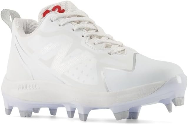 image:imageNew Balance Kids FuelCell Romero Duo V2 TPU Molded Baseball ShoesWhiteSilver Metallic