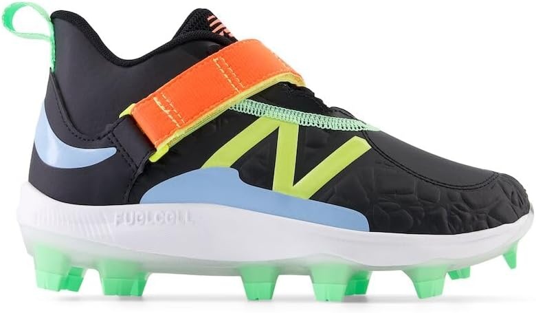 image:imageNew Balance Kids Lindor V2 Baseball ShoesBlackNeon Dragonfly
