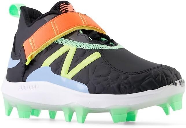 image:imageNew Balance Kids Lindor V2 Baseball ShoesBlackNeon Dragonfly