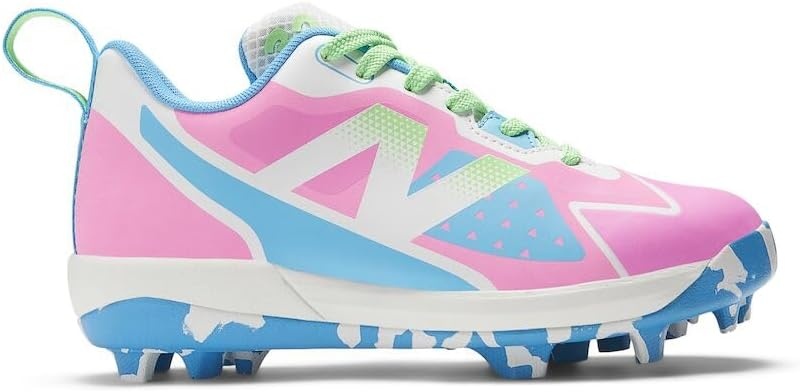 image:imageNew Balance Kids Romero Duo V2 Rubber MoldedPinkVibrant SkyVibrant Green