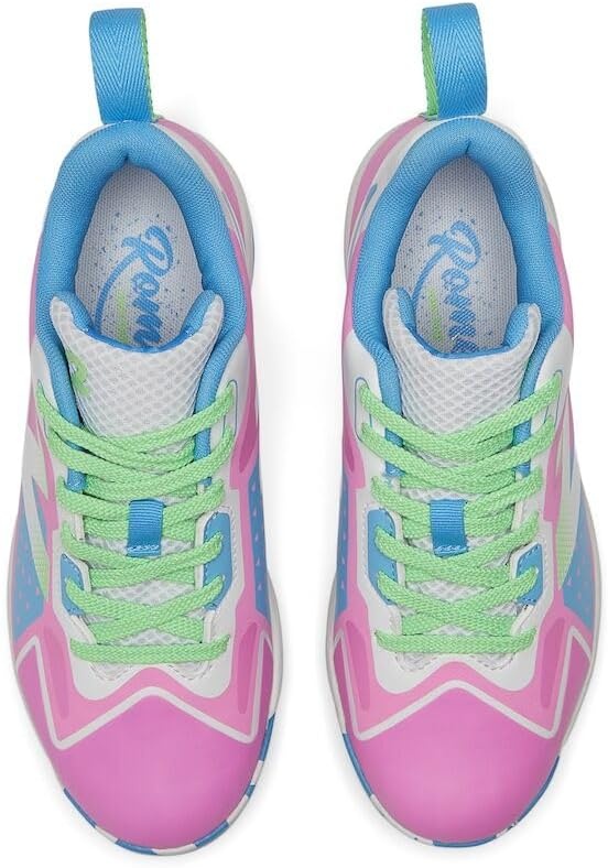 image:imageNew Balance Kids Romero Duo V2 Rubber MoldedPinkVibrant SkyVibrant Green