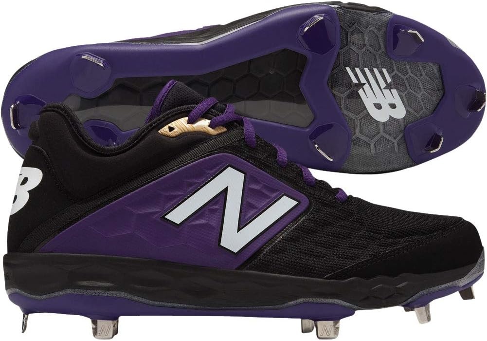 image:imageNew Balance Mens 3000 V4 Metal Baseball ShoeBlack Purple