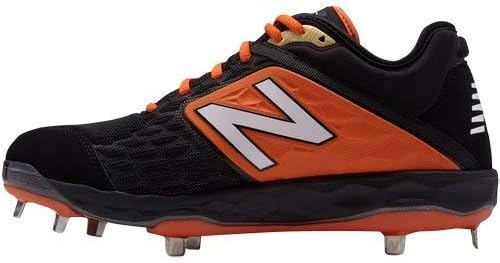 image:imageNew Balance Mens 3000 V4 Metal Baseball ShoeBlackOrange
