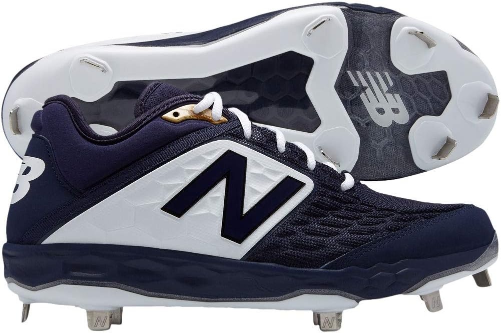 image:imageNew Balance Mens 3000 V4 Metal Baseball ShoeNavyWhite