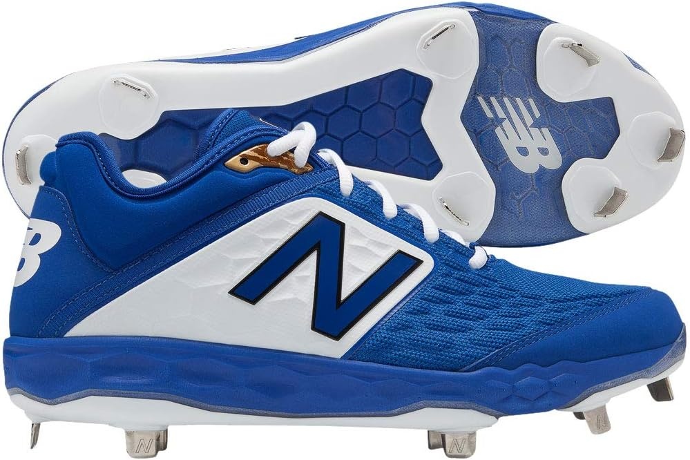 image:imageNew Balance Mens 3000 V4 Metal Baseball ShoeRoyalWhite