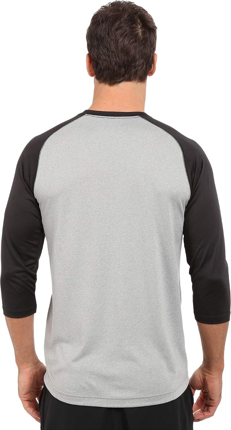 image:imageNew Balance Mens 34 Baseball Raglan TopTeam Black