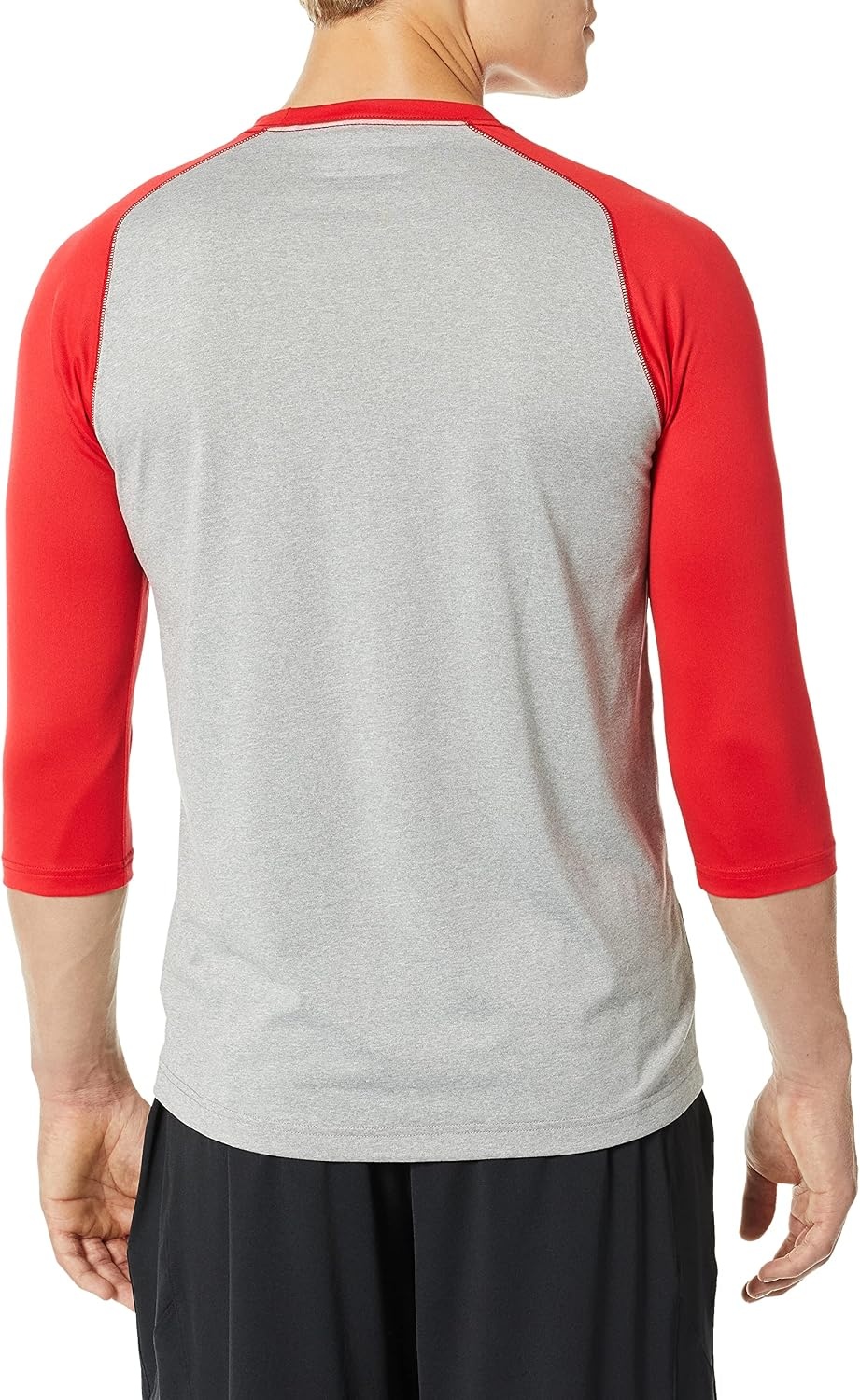 image:imageNew Balance Mens 34 Baseball Raglan TopTeam Red Inline