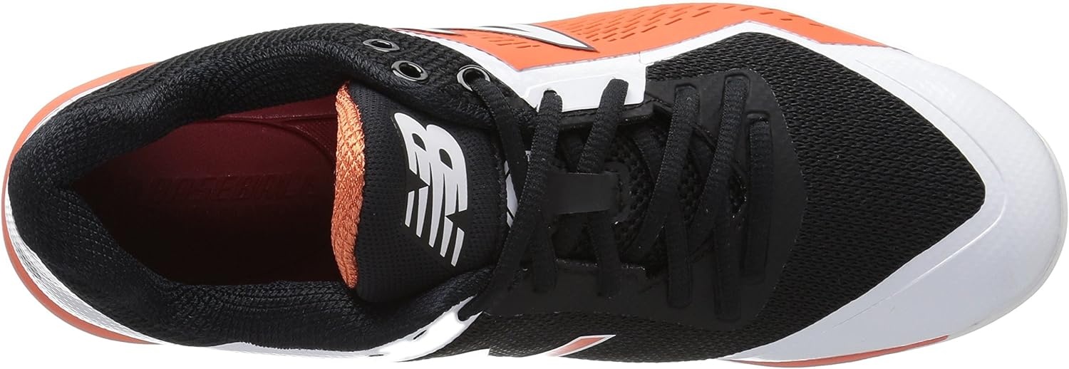 image:imageNew Balance Mens 4040 V4 Metal Baseball ShoeBlackOrange