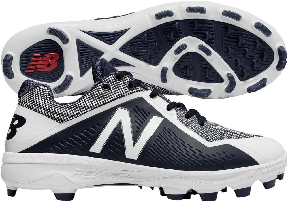image:imageNew Balance Mens 4040 V4 Metal Baseball ShoeNavyWhite