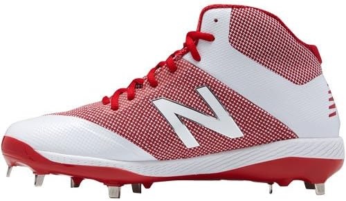 image:imageNew Balance Mens 4040 V4 Metal Baseball ShoeRedWhite