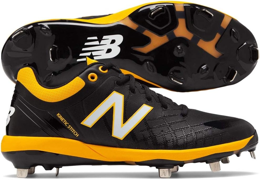 image:imageNew Balance Mens 4040 V5 Metal Baseball ShoeBlackYelllow