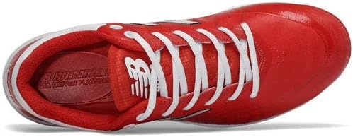 image:imageNew Balance Mens 4040 V5 Metal Baseball ShoeRedWhite