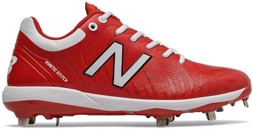 image:imageNew Balance Mens 4040 V5 Metal Baseball ShoeRedWhite