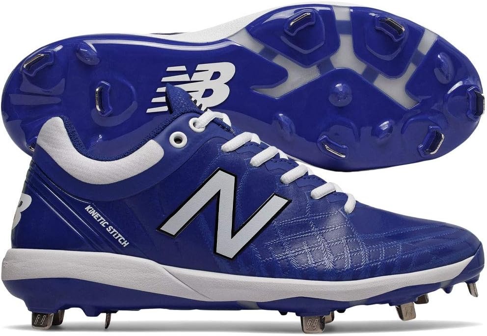 image:imageNew Balance Mens 4040 V5 Metal Baseball ShoeRoyalWhite