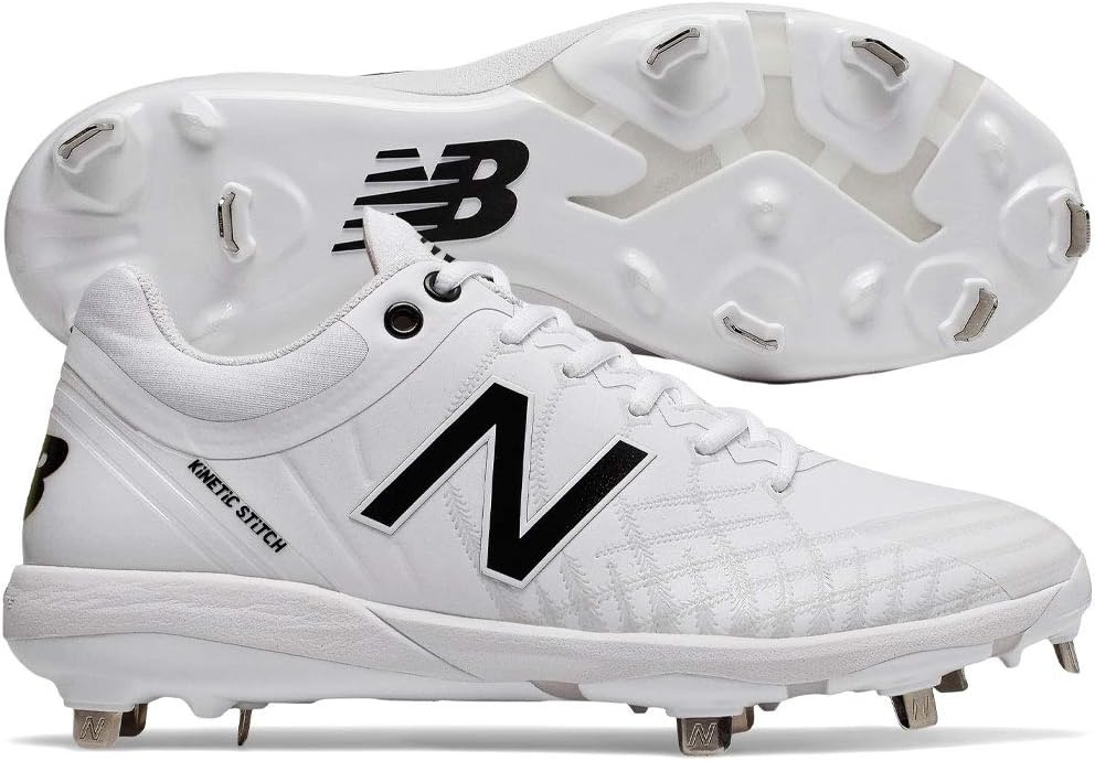 image:imageNew Balance Mens 4040 V5 Metal Baseball ShoeWhiteWhite
