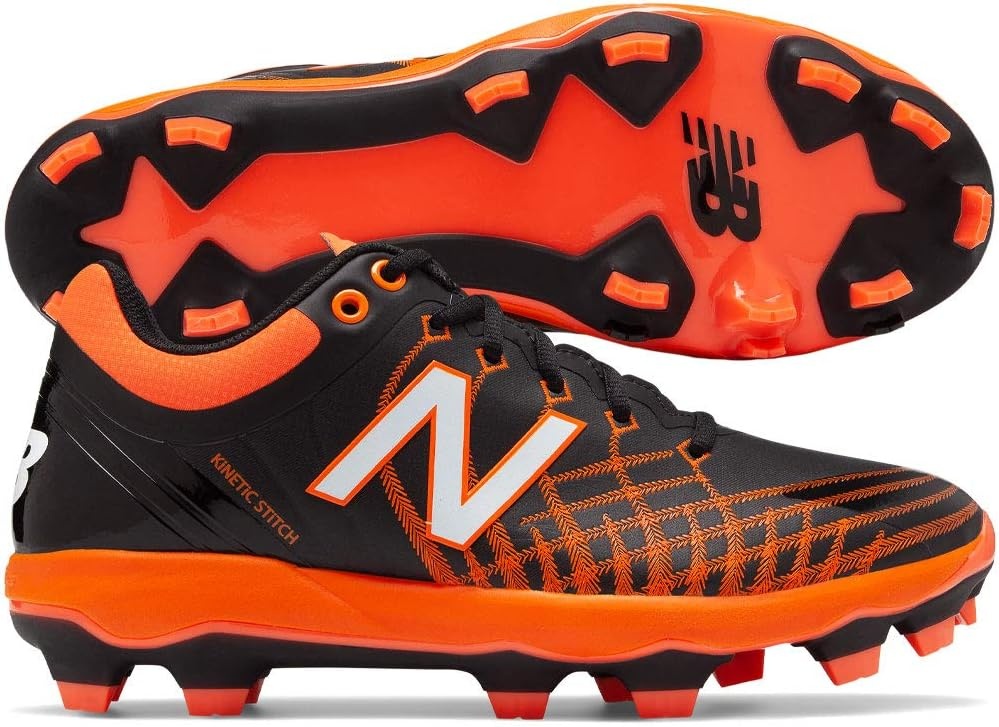 image:imageNew Balance Mens 4040 V5 TPU MoldedBaseball ShoeBlackOrange