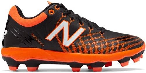 image:imageNew Balance Mens 4040 V5 TPU MoldedBaseball ShoeBlackOrange