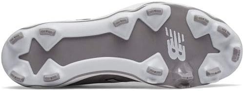 image:imageNew Balance Mens 4040 V5 TPU MoldedBaseball ShoeGreyWhite