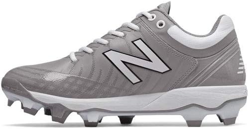 image:imageNew Balance Mens 4040 V5 TPU MoldedBaseball ShoeGreyWhite