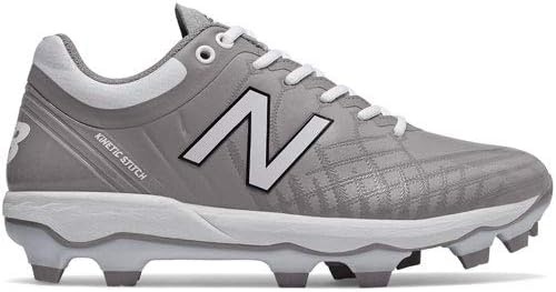 image:imageNew Balance Mens 4040 V5 TPU MoldedBaseball ShoeGreyWhite