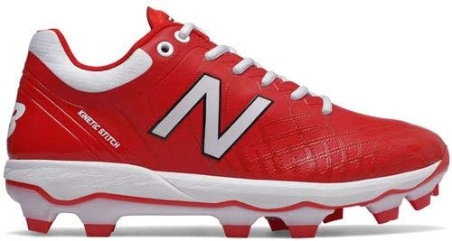 image:imageNew Balance Mens 4040 V5 TPU MoldedBaseball ShoeRedWhite