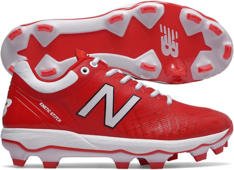 image:imageNew Balance Mens 4040 V5 TPU MoldedBaseball ShoeRedWhite