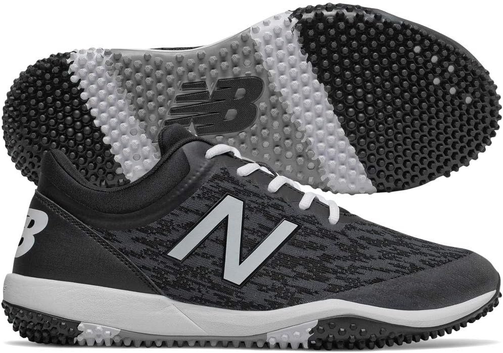image:imageNew Balance Mens 4040 V5 Turf Baseball ShoeBlackWhite
