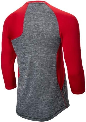 image:imageNew Balance Mens Baseball Assymetric Left 34 SleeveTeam Red Inline